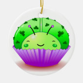 St. Patrick's Day Ladybug Cupcake Ornament (Voorkant)