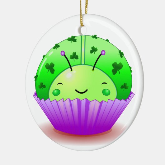 St. Patrick's Day Ladybug Cupcake Ornament (Links)