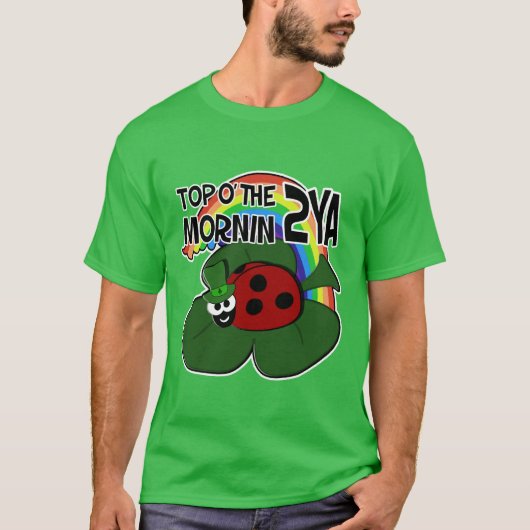 St Patrick's Day Ladybug T-Shirts (Voorkant)