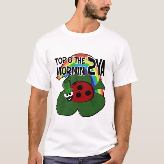 St Patrick's Day Ladybug T-Shirts (Voorkant)