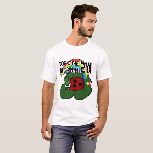 St Patrick's Day Ladybug T-Shirts (Voorkant volledig)