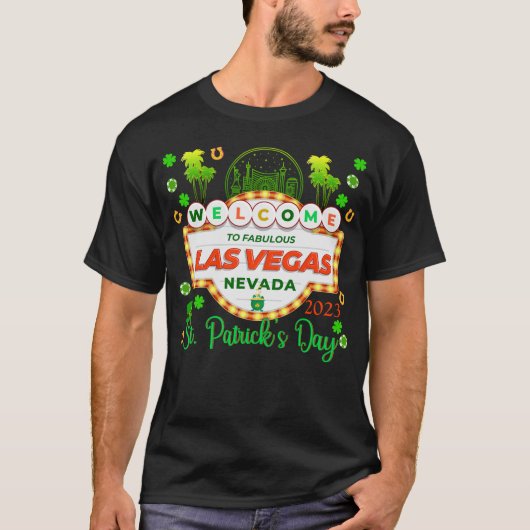 St Patrick's Day Las Vegas Group Vacation Matching T-shirt (Voorkant)