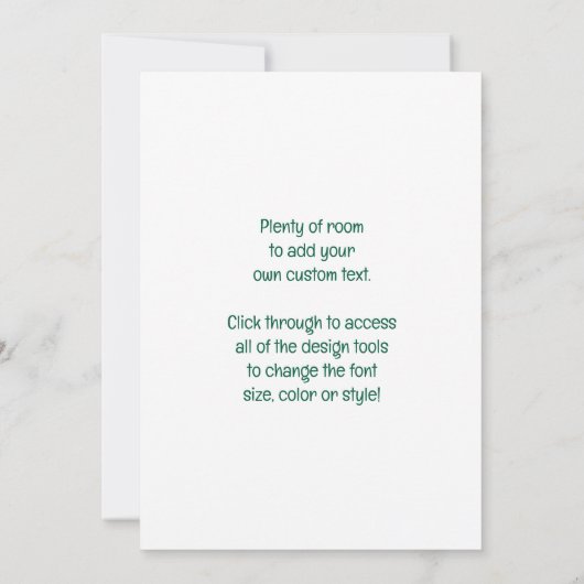 St. Patrick's Day Lass Dearing Green Kaart (Achterkant)