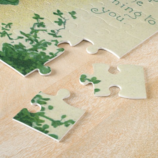 St. Patrick's Day Lass, Lucky Shamrocks Legpuzzel (Zijkant)