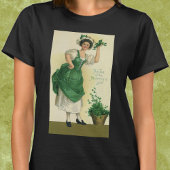  St. Patrick's Day Lass, Lucky Shamrocks T-shirt