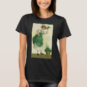  St. Patrick's Day Lass, Lucky Shamrocks T-shirt (Voorkant)