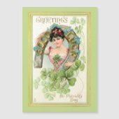 St. Patrick's Day Lassie met Hoefijzer (Voorkant)