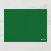 St Patrick's Day Laten we de Ierse klaver opzadele Briefkaart (Achterkant)