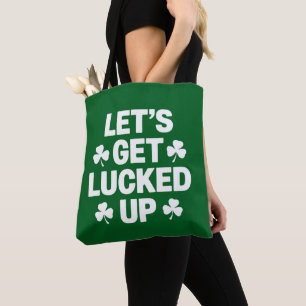 St Patrick's Day Laten we de Ierse klaver opzadele Tote Bag