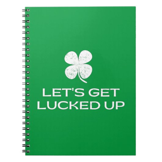 St. Patrick's Day Laten we gaan lukken Notitieboek (Voorkant)