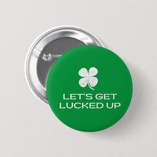 St. Patrick's Day Laten we gaan lukken Ronde Button 5,7 Cm (Voorkant /achterkant)