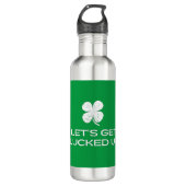 St. Patrick's Day Laten we gaan lukken Waterfles (Voorkant)