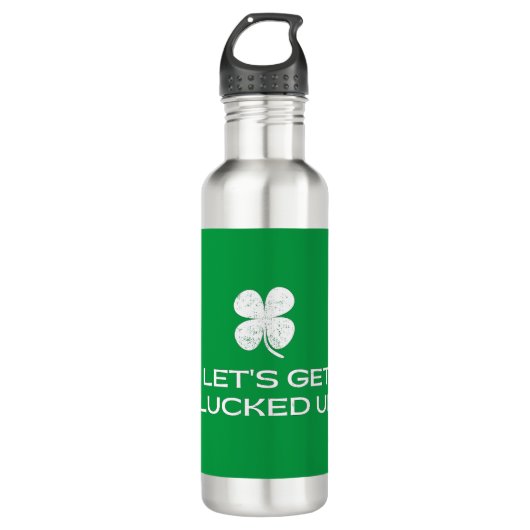 St. Patrick's Day Laten we gaan lukken Waterfles (Voorkant)