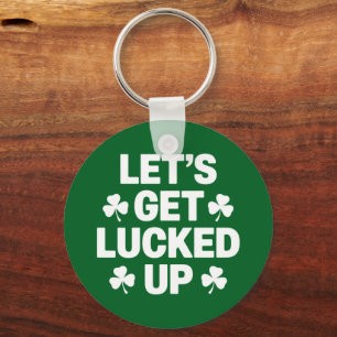 St. Patrick's Day Laten we geluk hebben Ierse klav Sleutelhanger