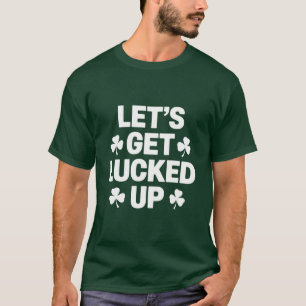 St. Patrick's Day Laten we geluk hebben Ierse klav T-shirt