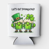 St. Patrick's Day Laten we geschokt groen bier kri Blikjeskoeler (Voorkant)