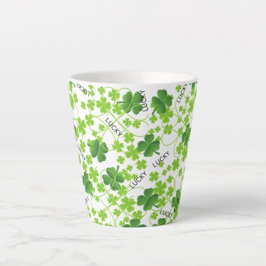 "St. Patrick's Day" Latte Mok (Voorkant)