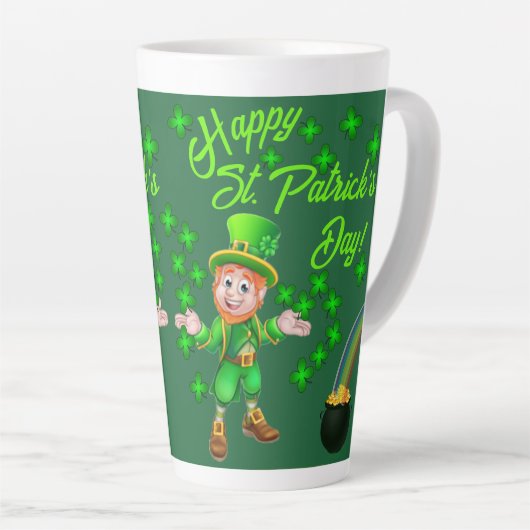 St. Patrick's Day Latte Mok (Rechterhoek)