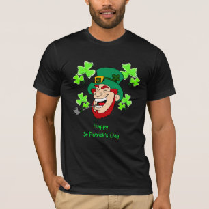 St Patrick's Day Laughing Leprechaun T-shirt