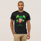St Patrick's Day Laughing Leprechaun T-shirt (Voorkant volledig)