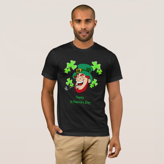 St Patrick's Day Laughing Leprechaun T-shirt (Voorkant volledig)