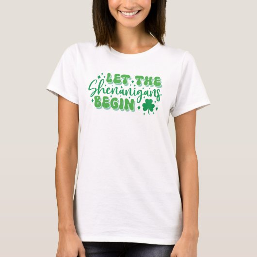 St Patrick's Day Laughs! Crowd Pleaser Fun T-shirt (Voorkant)