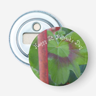 St. Patrick's Day Leaf Behind Pole Button Flesopener