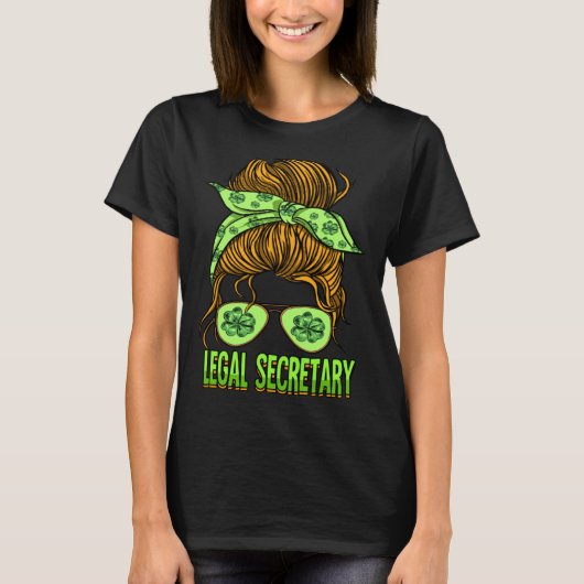 St Patricks Day Legal Secretary T-shirt (Voorkant)