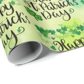 St. Patrick's Day Lente Groene Klaver Cadeaupapier (Rol Hoek)