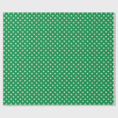 St. Patrick's Day Lente Groene Polka Dots Cadeaupapier (Vlak)