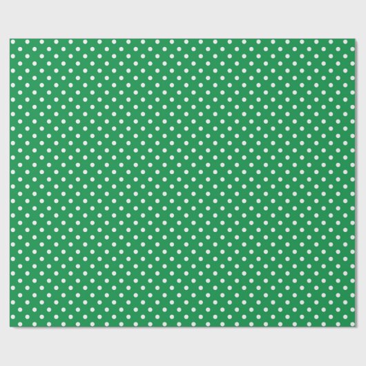 St. Patrick's Day Lente Groene Polka Dots Cadeaupapier (Vlak)