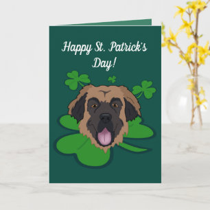 St. Patrick's Day Leonberger Kaart