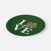 St Patricks Day Leopard Love Shamrock Papieren Bordje (Gekanteld)