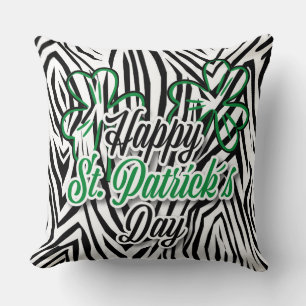 St Patrick's Day Leopard Print Kussen.. Kussen