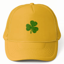 St. Patrick's Day Leopard Shamrock Trucker Hat