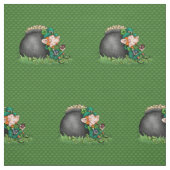 St. Patrick's Day Leprecaun Pot van goud Stof (Swatch)