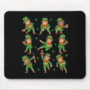 St Patricks Day Leprechaun Baseball Player boys Gi Muismat