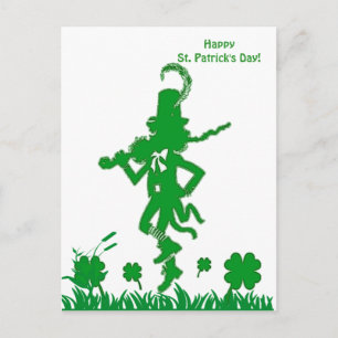 St. Patrick's Day Leprechaun Briefkaart