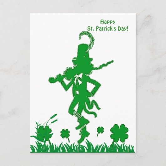 St. Patrick's Day Leprechaun Briefkaart (Voorkant)