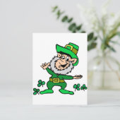 St. Patricks Day Leprechaun Briefkaart (Staand voorkant)