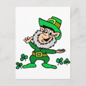 St. Patricks Day Leprechaun Briefkaart (Voorkant)