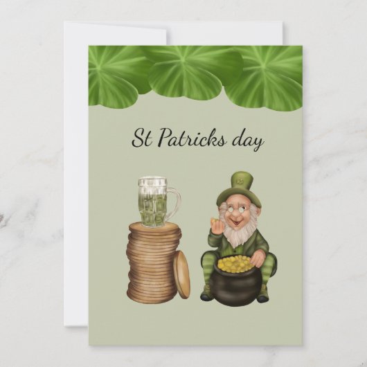 St Patrick's Day Leprechaun card covid 2021 Feestdagenkaart (Voorkant)