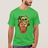 St. Patrick's Day Leprechaun Cat T-shirt (Voorkant)