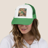 St Patrick's Day Leprechaun Cat  Trucker Pet (In situ)