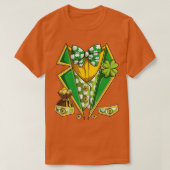 St Patricks Day Leprechaun Costume Funny Novelty T-shirt (Design voorkant)