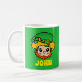 St. Patrick's Day Leprechaun Custom Kinder Groene Koffiemok (Links)
