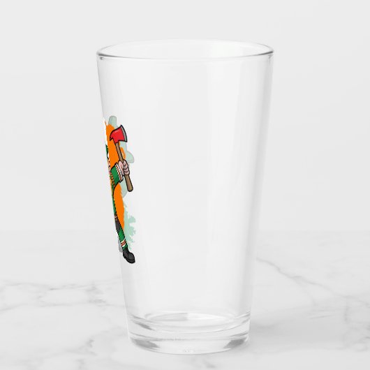 St Patricks Day Leprechaun Dabbing Fireman Dab Glas (Links)