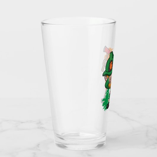 St Patricks Day Leprechaun Dabbing Fireman Dab Glas (Rechts)