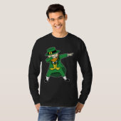 St Patricks Day leprechaun dabbing st patty s Kids T-shirt (Voorkant volledig)