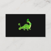 St Patricks Day Leprechaun Dinosaur T Rex Boys Tod Visitekaartje (Voorkant)